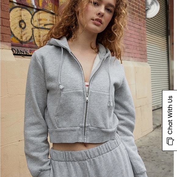 Brandy Melville crystal hoodie - Picture 1 of 1